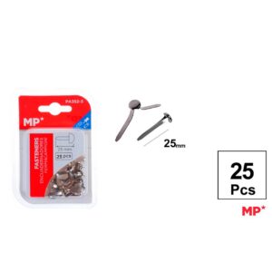 Encuadernadores Plateado 25mm 25pcs