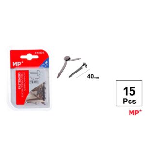 Encuadernadores Plata 40mm 15pcs