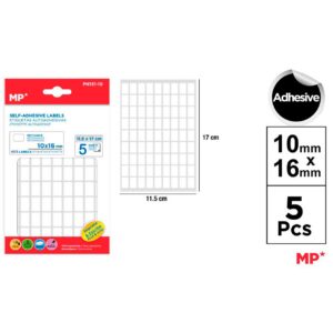 Etiquetas Autoadhesivas Blancas 10 x 16 mm