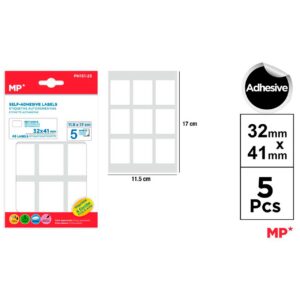 Etiquetas Autoadhesivas Blancas 32 x 41 mm