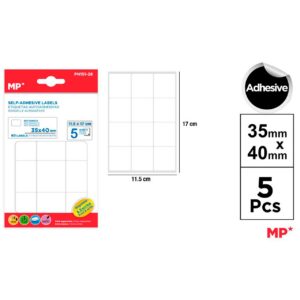 Etiquetas Autoadhesivas Blancas 35 x 40 mm