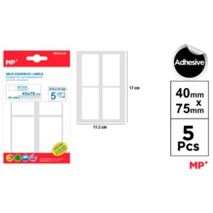 Etiquetas Autoadhesivas Blancas 40 x 75 mm