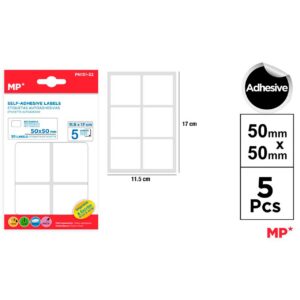 Etiquetas Autoadhesivas Blancas 50 x 50 mm