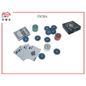 Ficha En Estuche Metal Grande