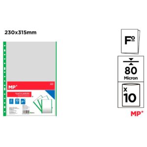 Fundas Transparente 80 Micras 10uds