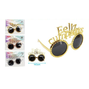Gafas Doradas “Feliz Cumpleaños”