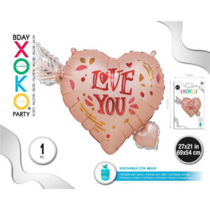Globo de Corazon “Love You”