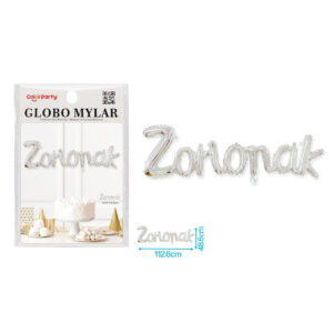 Globo Zorionak Plata