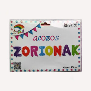 Globo Zorionak Multicolor
