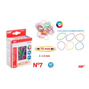 Gomas Elásticas Fluorescente 60g 70 x 2mm
