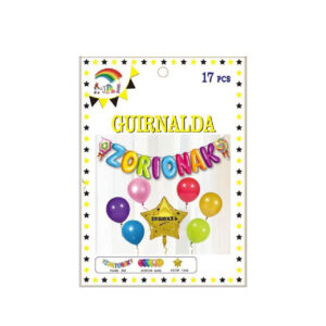 Guirnalda Con Globos Zorionak