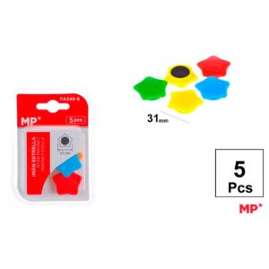 Imán Estrella de Colores 5pcs