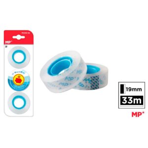 Cinta Adhesiva Cristal 19mm x 33mts