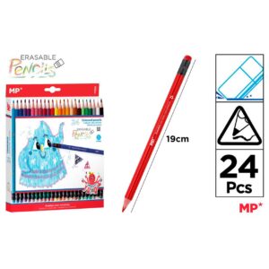 Lápices de Colores Borrables 24uds