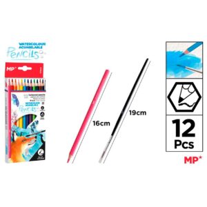 Lápices Colores Acuarelables 12uds