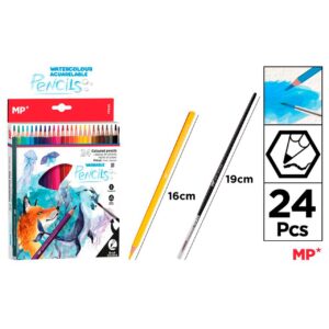 Lápices de Colores Acuarelables 24uds