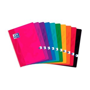 Libreta grapada Classic A4 cuadricula Oxford con tapa blanda colores surtidos