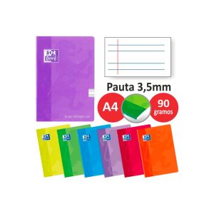 Libreta grapada Classic A4 pauta Oxford con tapa blanda colores surtidos