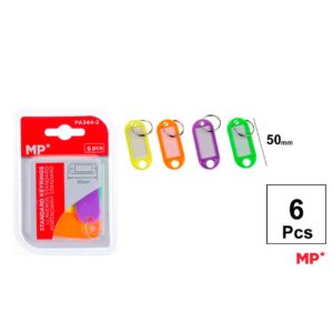 Llaveros Standard Fluorescente 50mm 6pcs