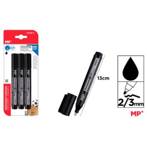 Marcador Permanente Negro pack ahorro