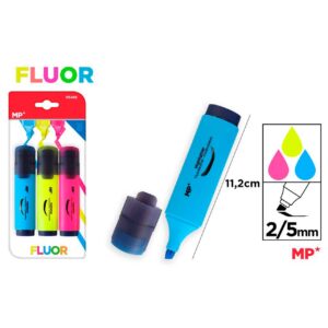 Marcador Fluorescente 3uds Pack Ahorro