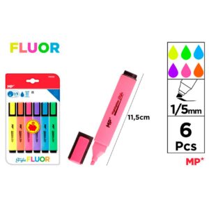 Marcador Fluorescente 6uds Pack Ahorro