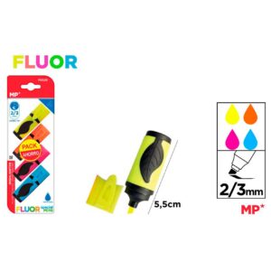 Marcador Mini Fluorescente 4uds
