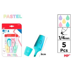 Marcadores Pastel Mini 5uds