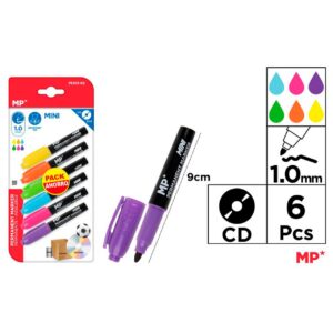Marcadores Permanentes Mini 6uds