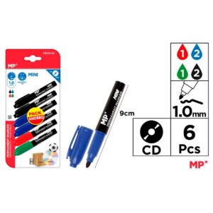 Marcadores Permanentes Mini 6uds