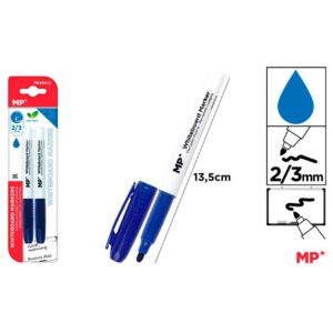 Marcador Pizarra 2uds Azul