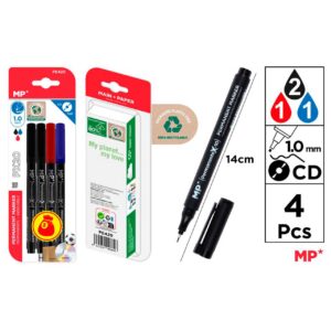 Marcador CD Punta Mediana 4uds