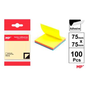 Notas Adhesivas Neón 75 x 75 mm 100 Hojas
