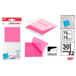 Notas Adhesivas Transparente 75 x 75mm 30 Hojas