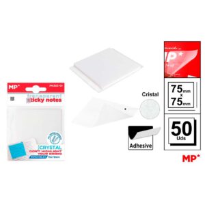 Notas Adhesivas Cristal 75 x 75mm 50 Hojas