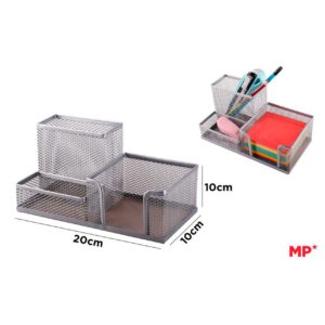 Organizador Sobremesa Plateado 20 x 10 x 10 cm