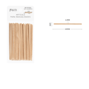 Palos de Madera 140x6x1mm