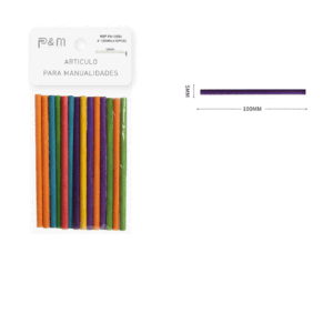 Palos de Madera Multicolor 5x100mm