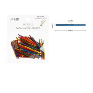 Palos de Madera Multicolor 42x2.2x2.2mm
