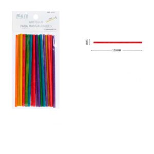 Palos de Madera Multicolor 5x150mm