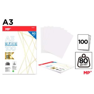 Papel A3 100 Hojas 80gr