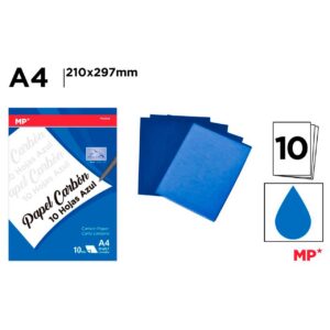 Papel Carbón 10 Hojas Azul