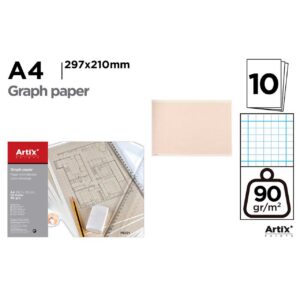 Papel Milimetrado 10 Hojas A4