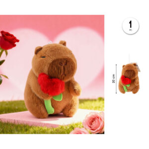 Peluche Capibara Flor 20CM