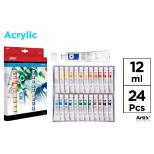 Pintura Acrílica 24 Tubos