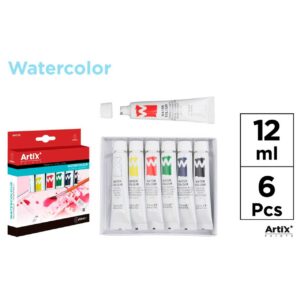 Pintura Acuarela 6 Tubos