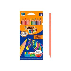 Pinturas Evolution Stripes Kids 12 colores Bic