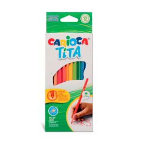 Pinturas tita 12 colores brillantes Carioca