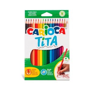 Pinturas tita 18 colores brillantes Carioca