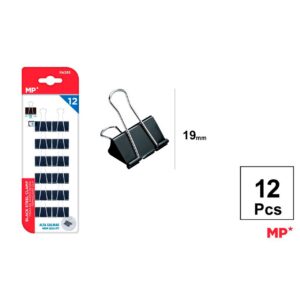 Pinza de Acero Negro 19mm 12pcs